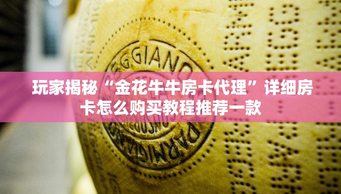  玩家揭秘“金花牛牛房卡代理”详细房卡怎么购买教程推荐一款