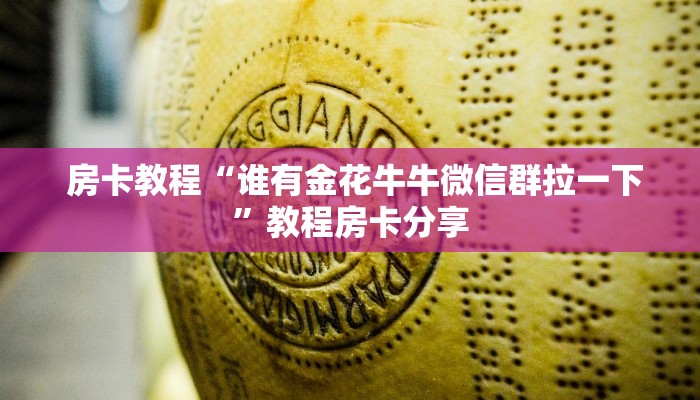  房卡教程“谁有金花牛牛微信群拉一下”教程房卡分享