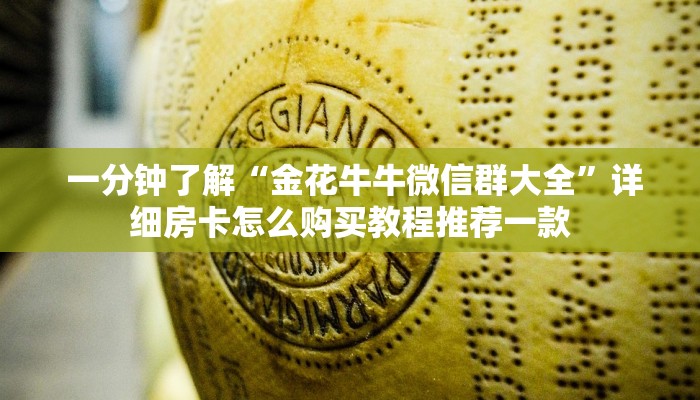  一分钟了解“金花牛牛微信群大全”详细房卡怎么购买教程推荐一款