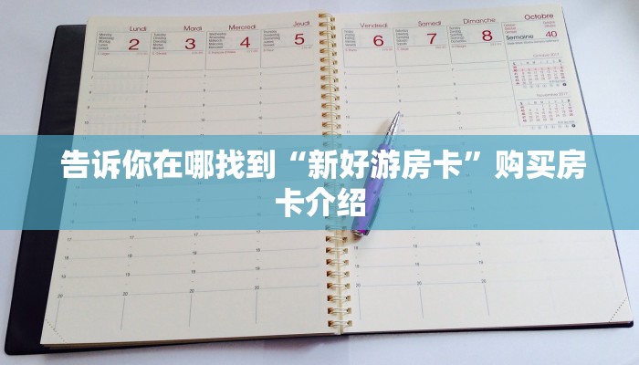  告诉你在哪找到“新好游房卡”购买房卡介绍