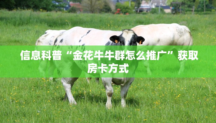  信息科普“金花牛牛群怎么推广”获取房卡方式