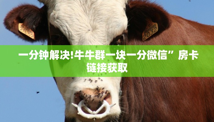 一分钟解决!牛牛群一块一分微信”房卡链接获取 一分钟解决!牛牛群一块一分微信”房卡链接获取