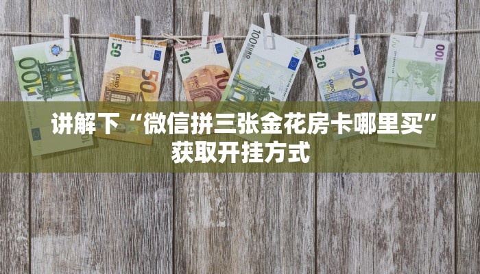 讲解下“微信拼三张金花房卡哪里买”获取开挂方式 讲解下“微信拼三张金花房卡哪里买”获取开挂方式